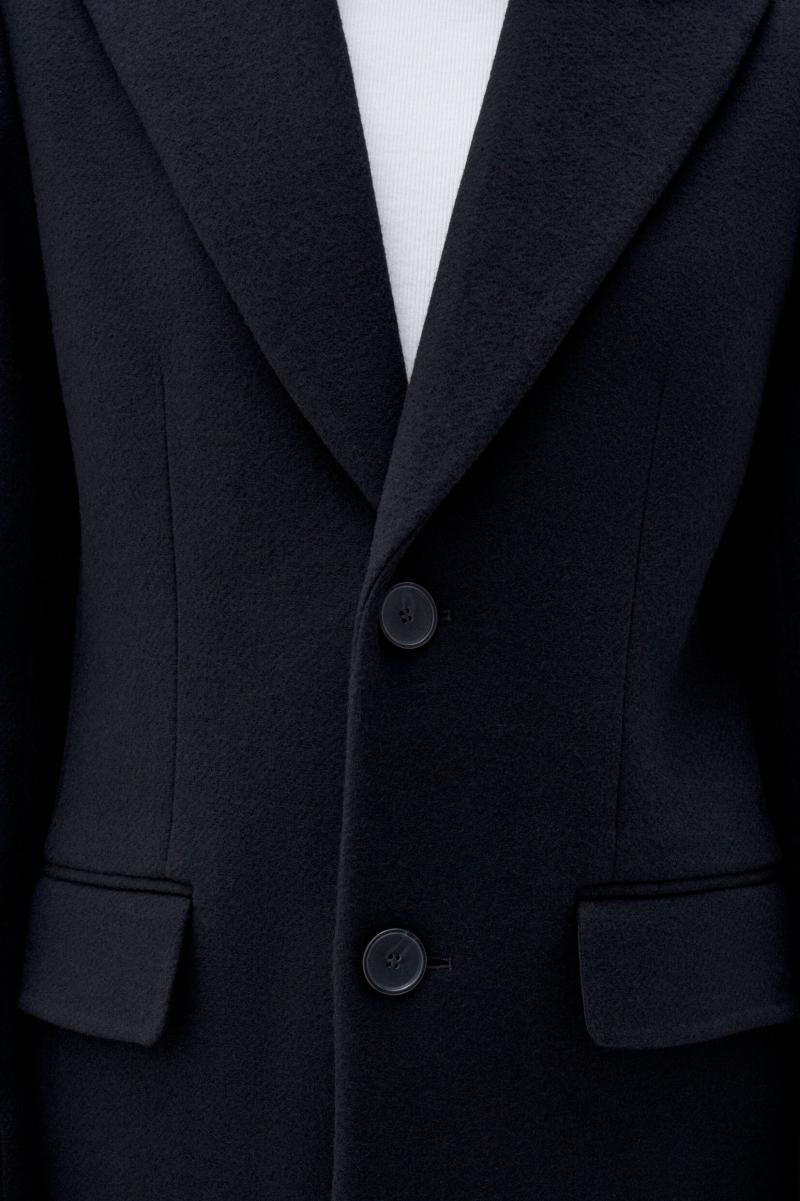 Black Toonaangevend Buitenkleding Dames 93 Slim Wool Coat Filippa K - 4