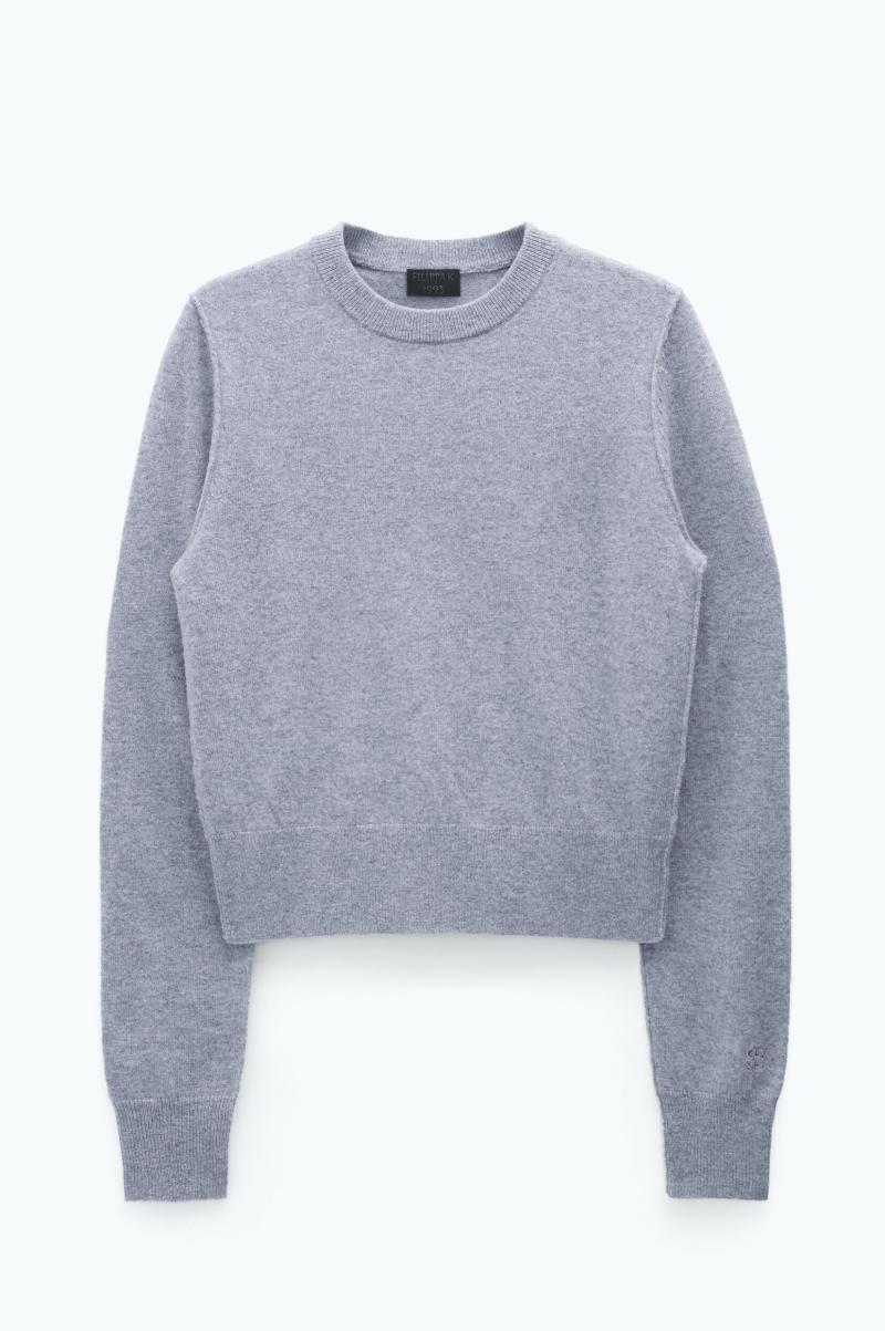 Filippa K 93 Inside-Out Sweater Dames Verkopen Mid Grey Melange Knitwear - 4