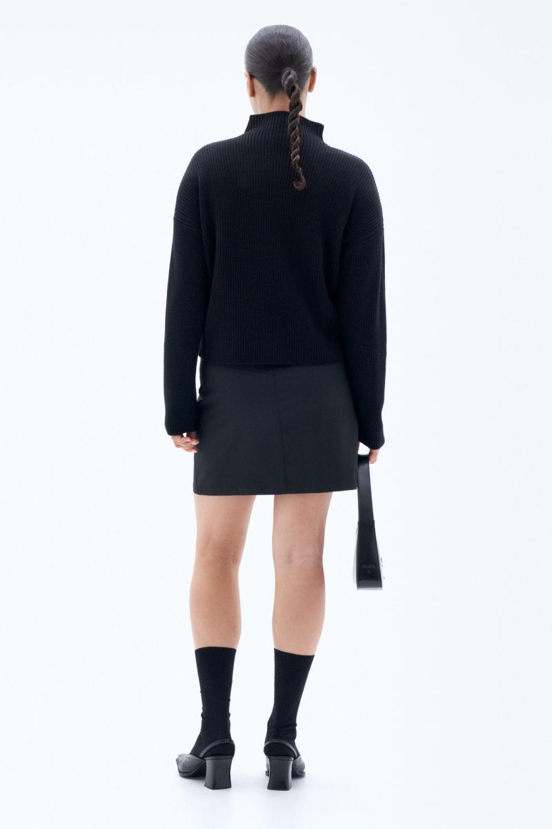 Black Aanbieding Filippa K Knitwear Willow Sweater Dames - 3