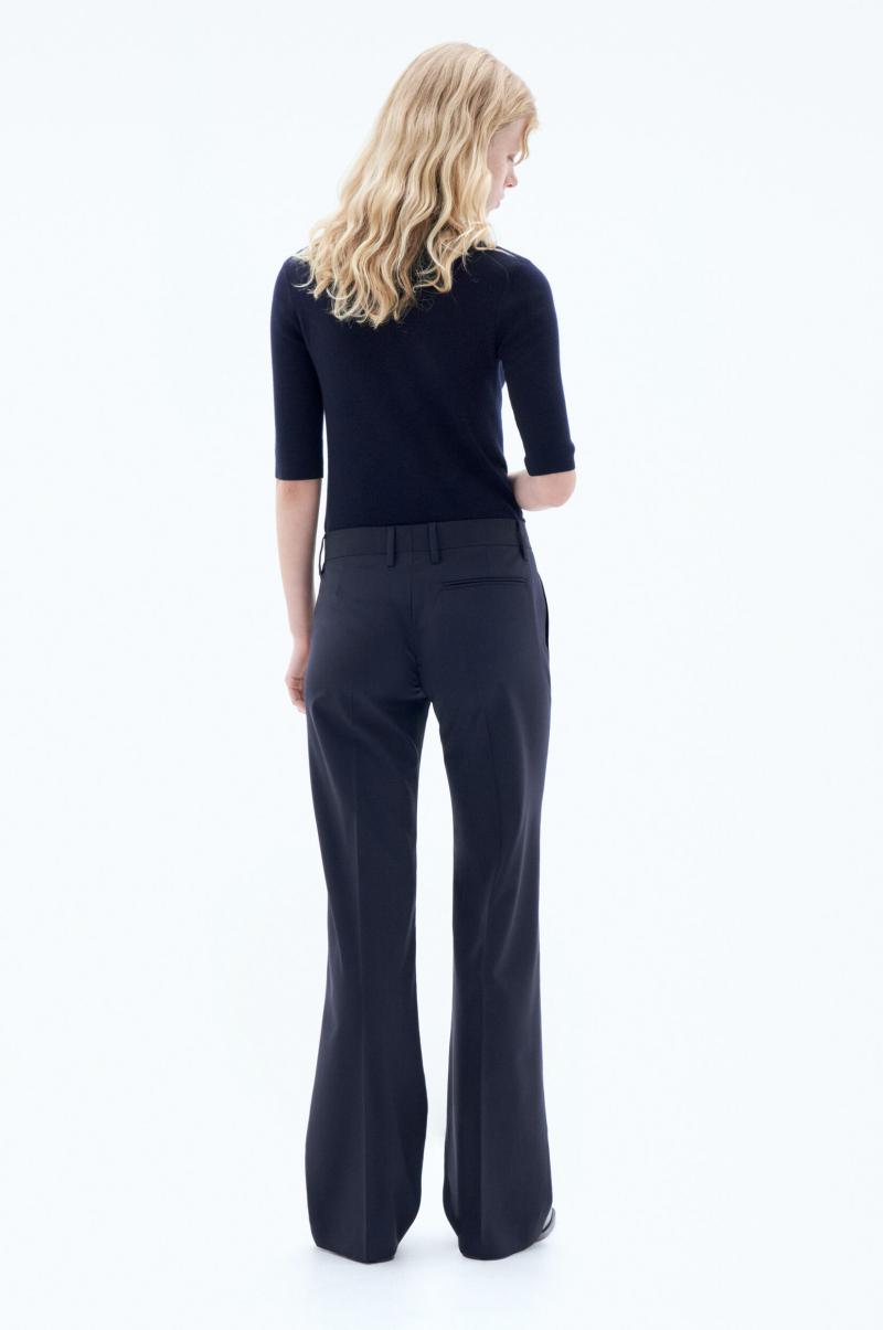 Dark Navy Filippa K Kwaliteit Broeken Bootcut Wool Trousers Dames - 3