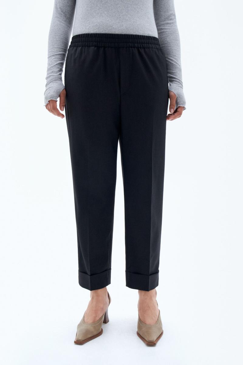 Broeken Markt Dames Filippa K Black Franca Cool Wool Trousers - 4