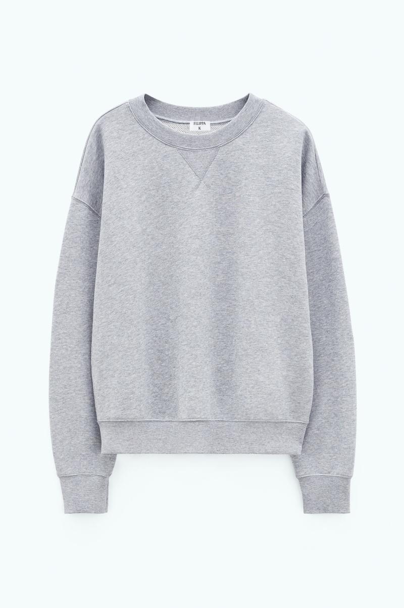 Filippa K Tops Light Grey Melange Dames Exclusief Sweatshirt - 4