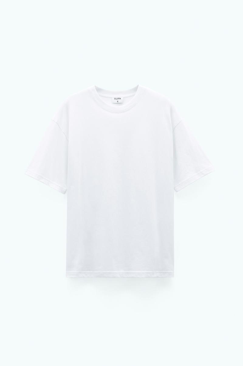 Dames Tops T-Shirt Met Losse Pasvorm Filippa K Stijl White - 3