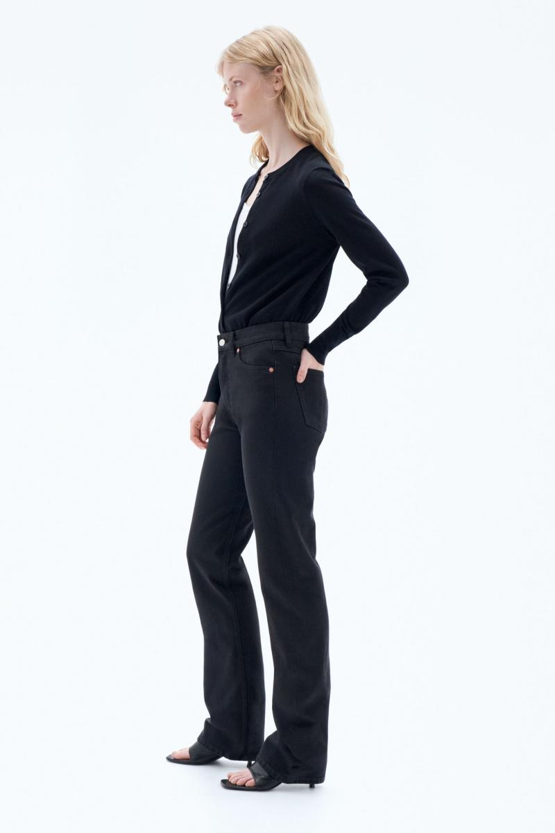 Filippa K Zakelijk Dames 93 Straight Jeans Black Denim - 1
