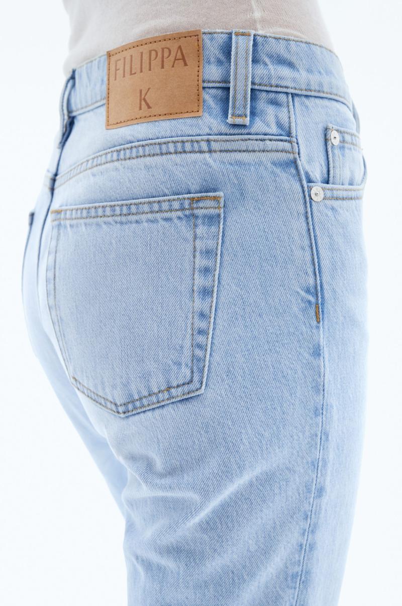 Geplooide Jeans Dames Denim Ongelooflijk Filippa K Light Blue - 2