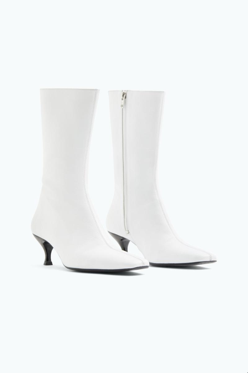 Filippa K Betrouwbaar Dames White Schoenen Enkellaarzen Met Vierkante Neus - 2