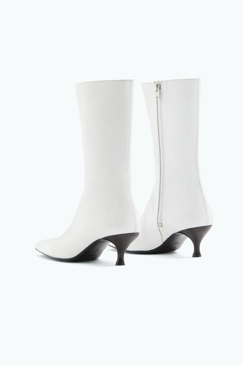 Filippa K Betrouwbaar Dames White Schoenen Enkellaarzen Met Vierkante Neus - 4