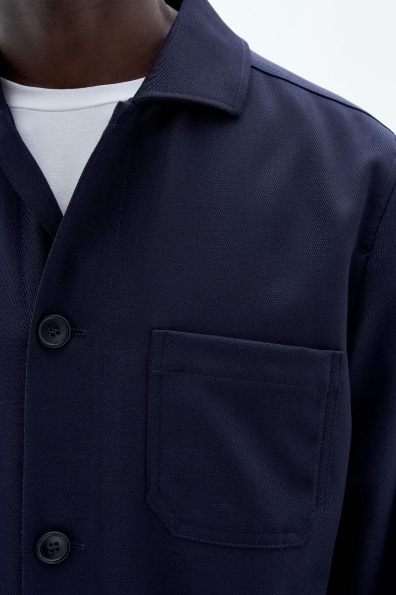 Heren Navy Integratie Louis Gabardine Jacket Buitenkleding Filippa K - 2