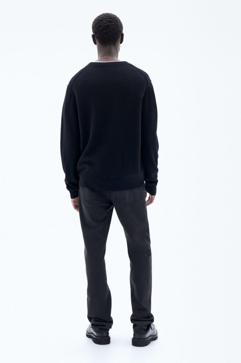Heren Black Knitwear Filippa K 93 Inside-Out Sweater Couture - 2