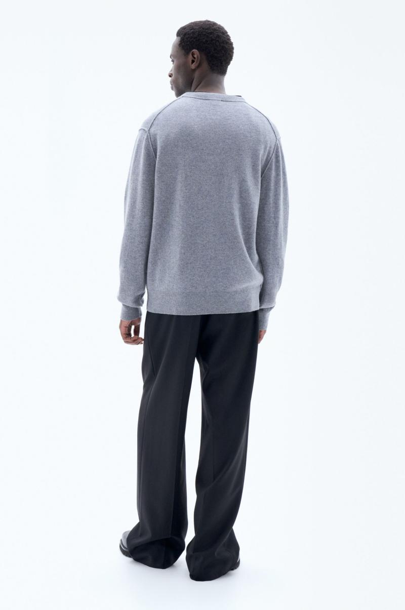 Filippa K Mid Grey Melange Heren Aanbieding 93 Inside-Out Sweater Knitwear - 2