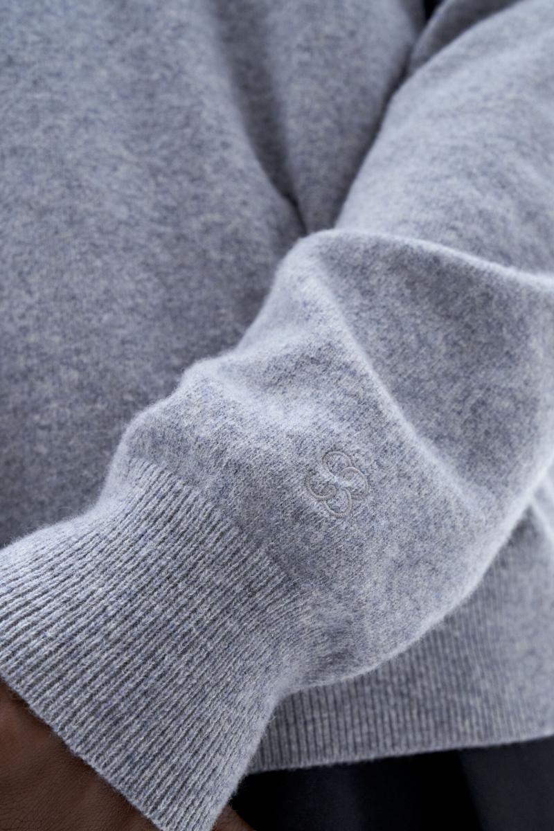 Filippa K Mid Grey Melange Heren Aanbieding 93 Inside-Out Sweater Knitwear - 3