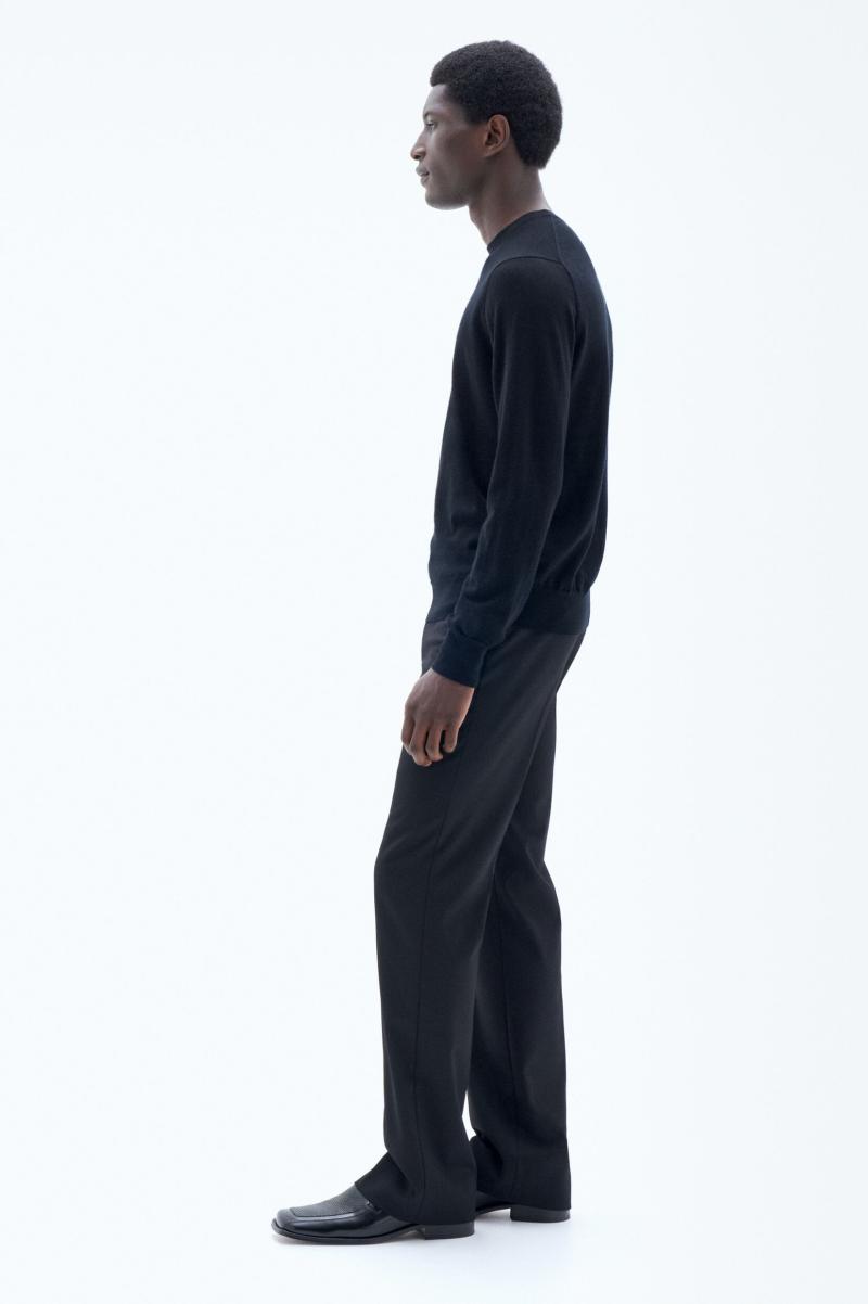 Black Heren Trui Van Merinowol Filippa K Lanceringsprijs Knitwear - 1