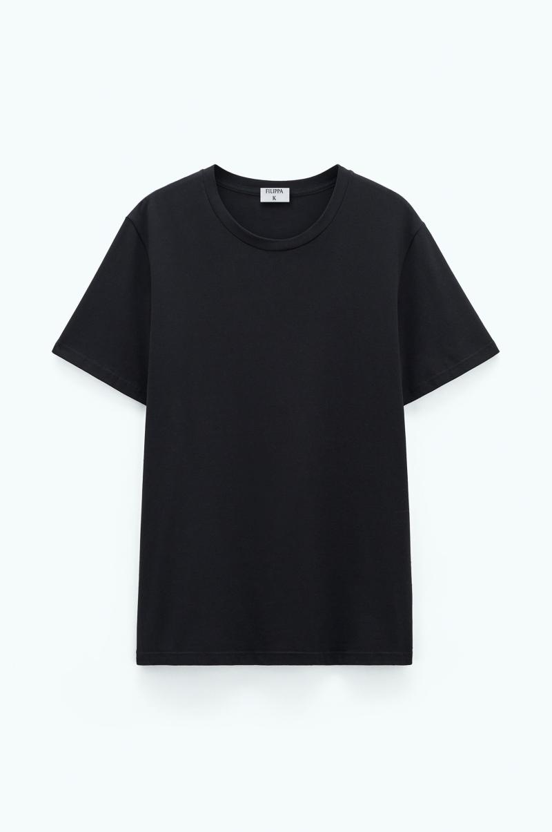 Heren Katoenen T-Shirt Met Stretch Black Filippa K Afgeprijsd T-Shirts - 3