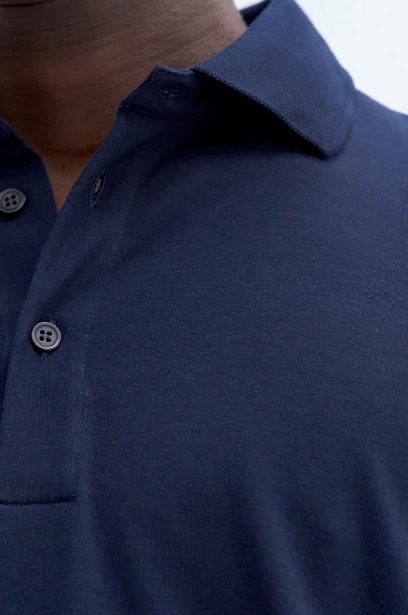 Aankoopprijs Filippa K Luke Stretch Polo Shirt Heren T-Shirts Navy - 1