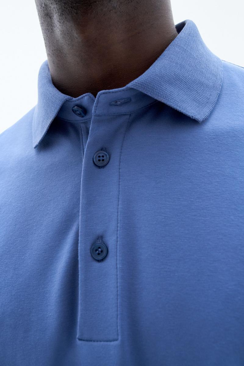 T-Shirts Heren Duurzaam Paris Blue Filippa K Luke Stretch Polo Shirt - 2