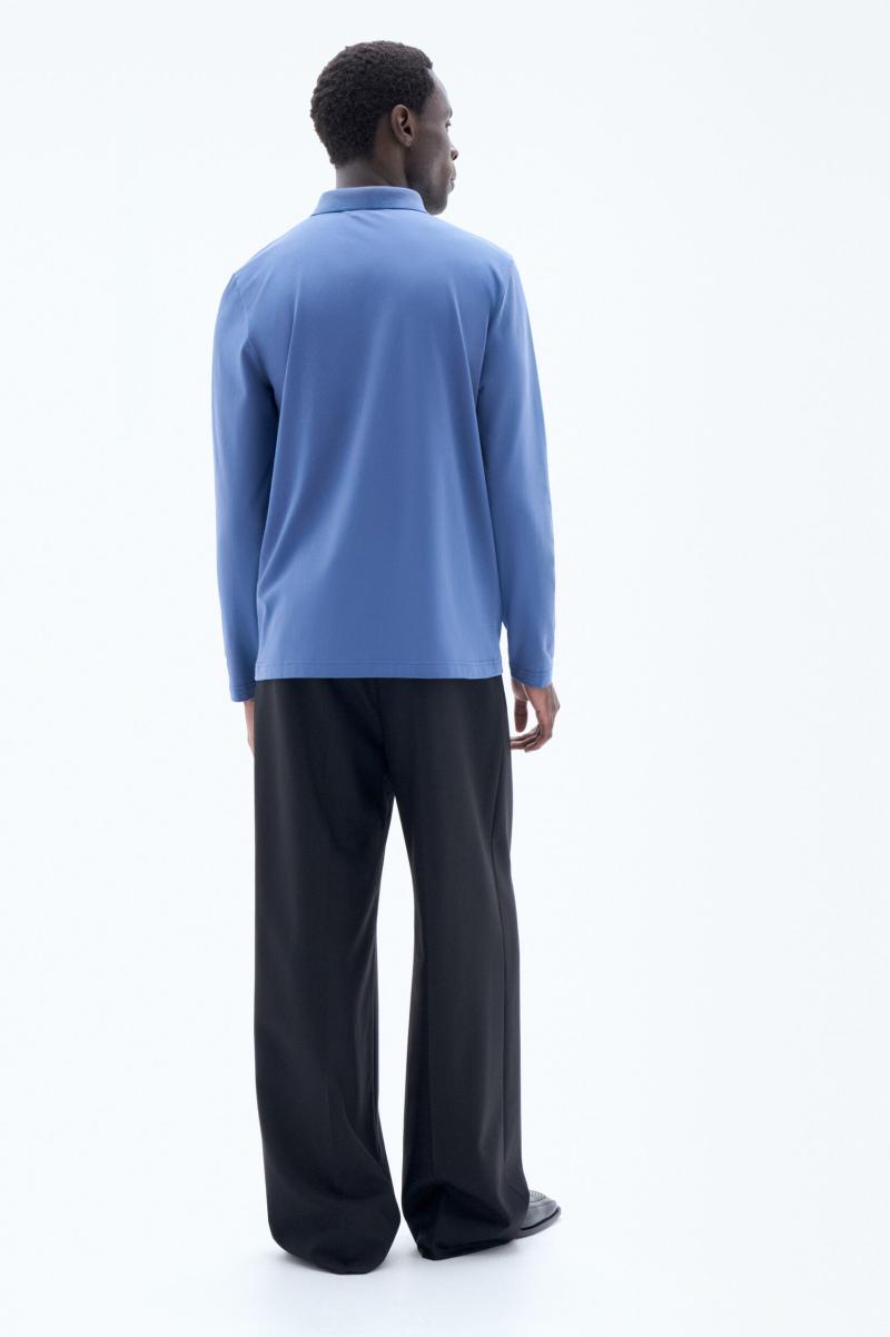 T-Shirts Heren Duurzaam Paris Blue Filippa K Luke Stretch Polo Shirt - 3