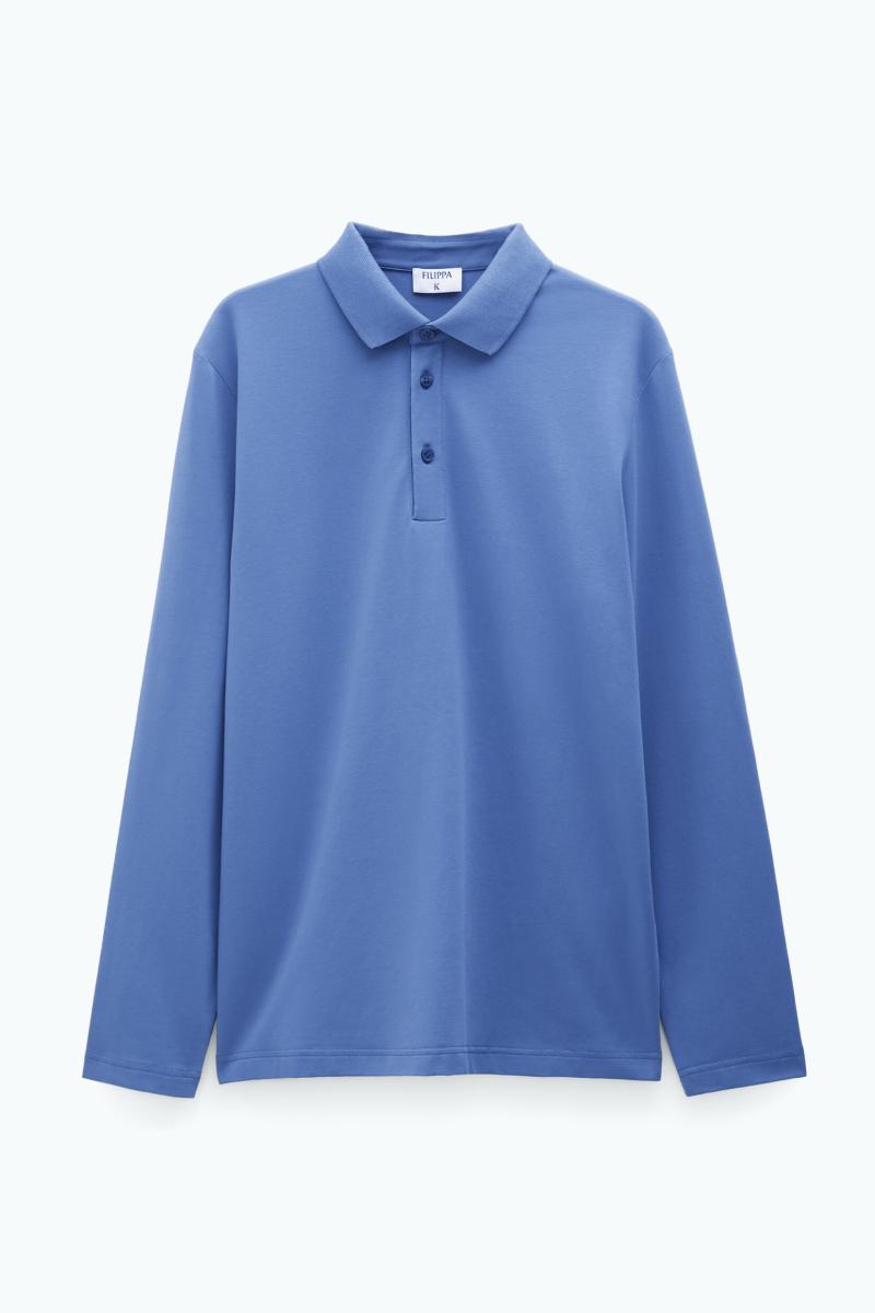 T-Shirts Heren Duurzaam Paris Blue Filippa K Luke Stretch Polo Shirt - 4