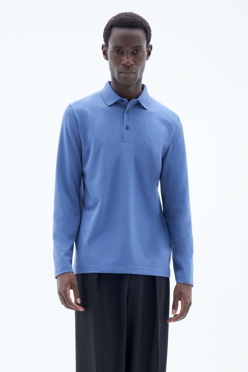 T-Shirts Heren Duurzaam Paris Blue Filippa K Luke Stretch Polo Shirt