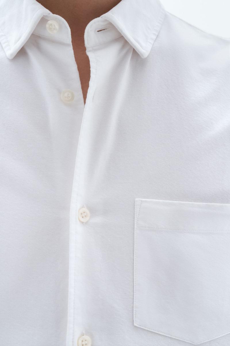 Filippa K Overhemden Marktprijs White Heren Tim Oxford Overhemd - 2