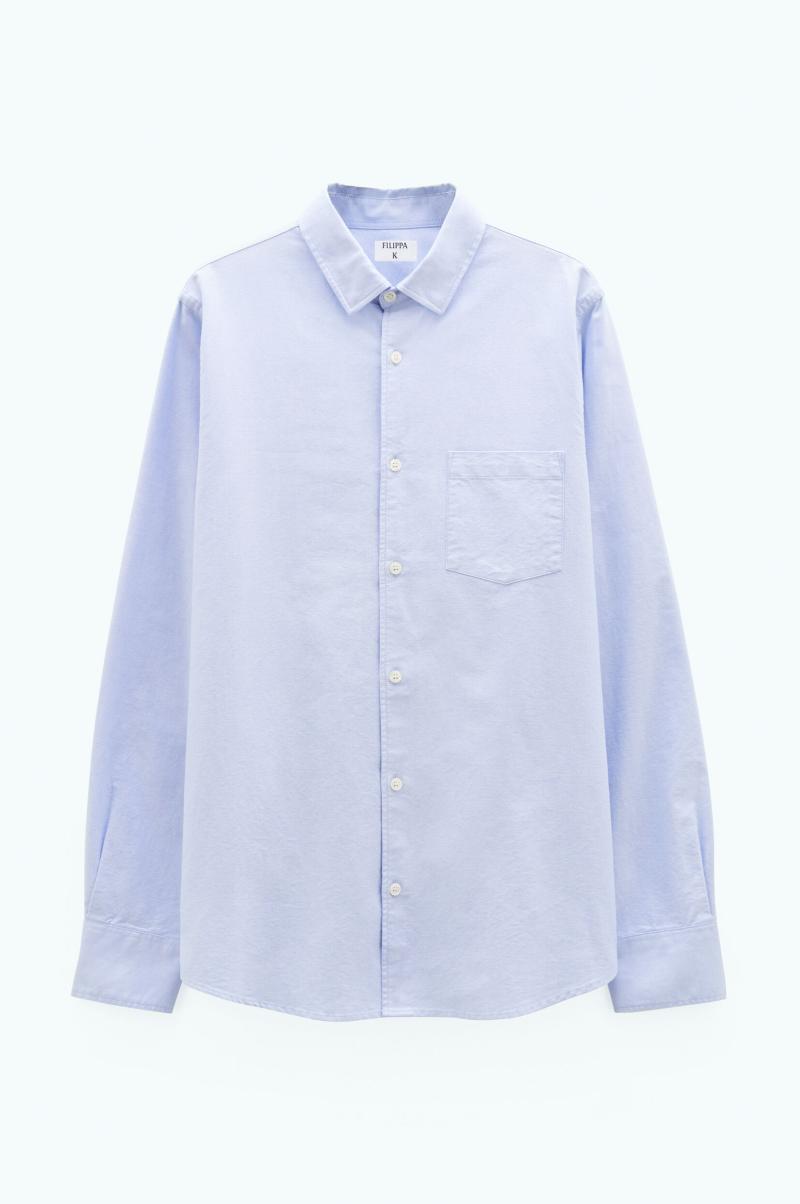 Light Blue Overhemden Heren Integratie Filippa K Tim Oxford Overhemd - 4