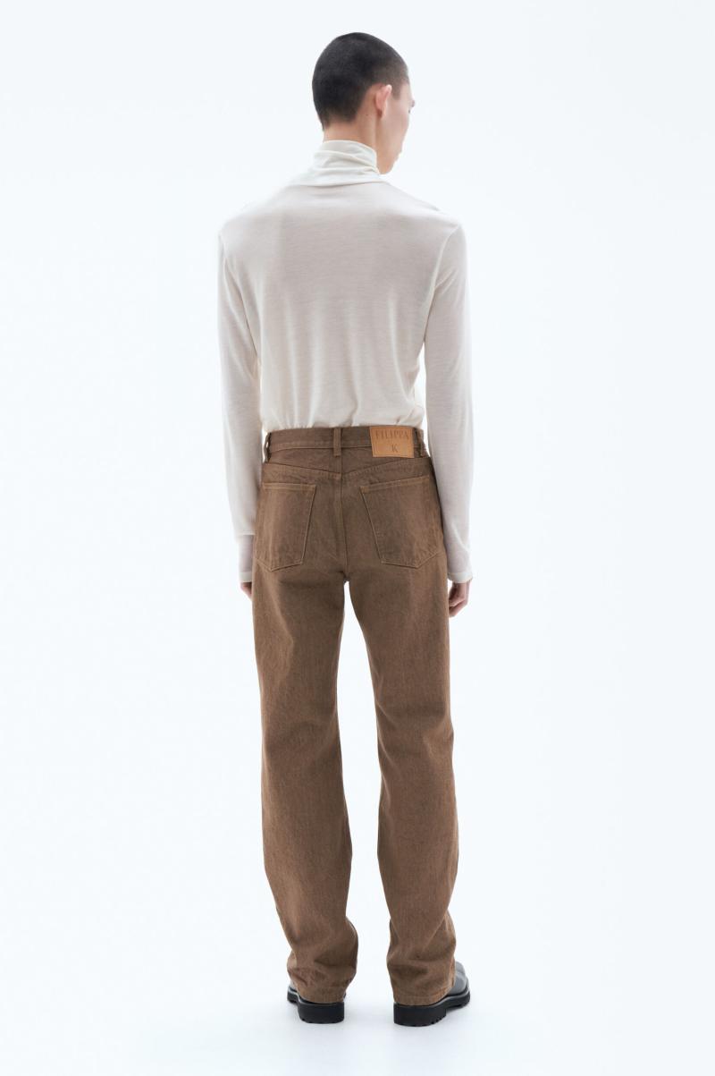 Heren Cane Brown Garantie Denim Filippa K Bootcut Jeans - 3