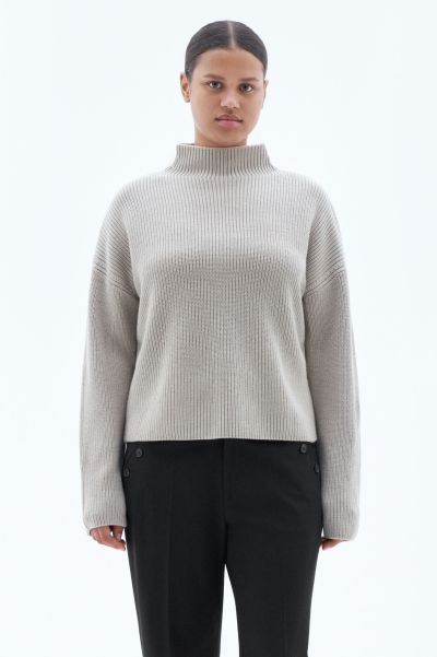 Knitwear Grey Beige Dames Willow Sweater Ervoor Zorgen Filippa K