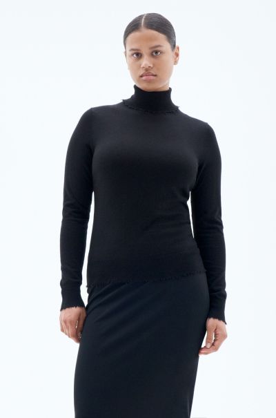Dames Black Efficiënt Natalia Sweater Filippa K Knitwear