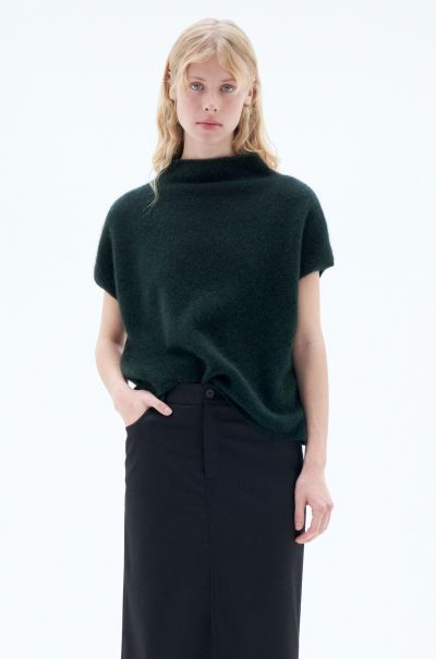 Dames Ximena Sweater Uitzonderlijk Filippa K Knitwear Forest Green