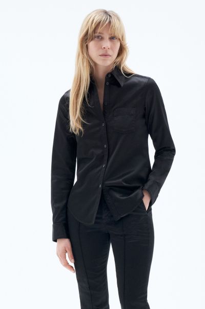 Overhemden Betrouwbaar Geverfd Shirt Black Dames Filippa K