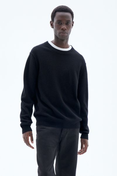 Heren Black Knitwear Filippa K 93 Inside-Out Sweater Couture