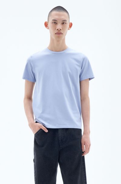 Faded Blue Stretch Cotton Tee T-Shirts Heren Filippa K Budgetvriendelijk