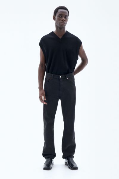 Black Filippa K Denim Heren Vermindering 93 Classic Straight Jeans
